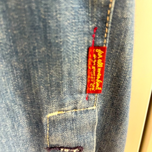 7 FOR ALL MANKIND Jean jacket blazer medium wash - Picture 4 of 5